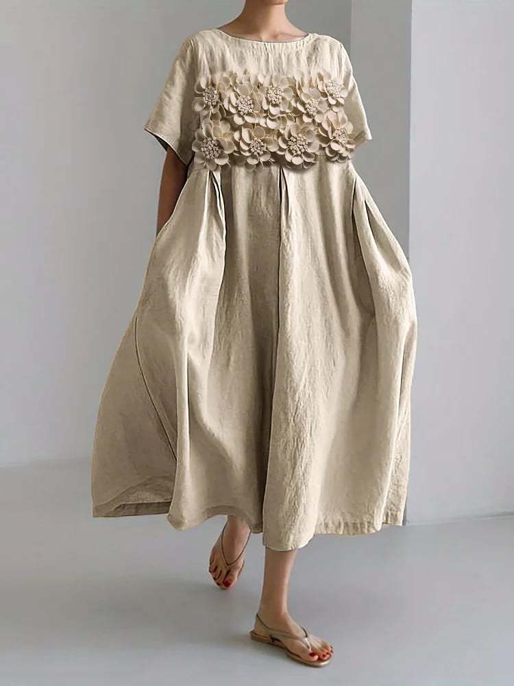 Women's Floral Print Casual Dress-Datalatt