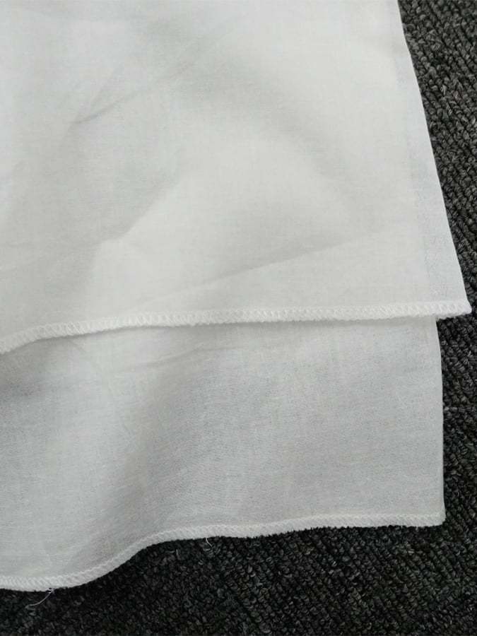 Women's Cotton Double-Layer Color-Block Slit Short-Sleeved Round Neck Dress-Datalatt