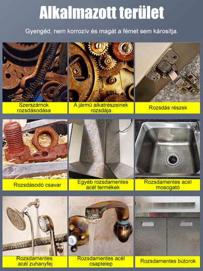 Vége a rozsdának! ✨ 5 perc alatt tiszta fémfelület. Szabaduljon meg a korróziótól a Nanotechnológiás Spray-vel! Nemcsak tisztít, de tartós védőréteget is képez az újabb rozsda ellen.