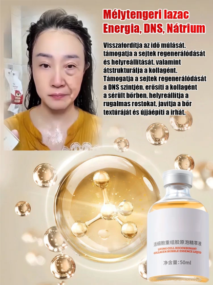 Ne pazarolj pénzt víz alapú krémekre, amik a felszínen maradnak! 🛑 Ismerd meg a 3. generációs aktív kollagén esszenciát. A hagyományos bőrápolással ellentétben a mi formulánk 0% vizet tartalmaz – 100%-ban nagy koncentrációjú, kis molekulájú kollagén, ame