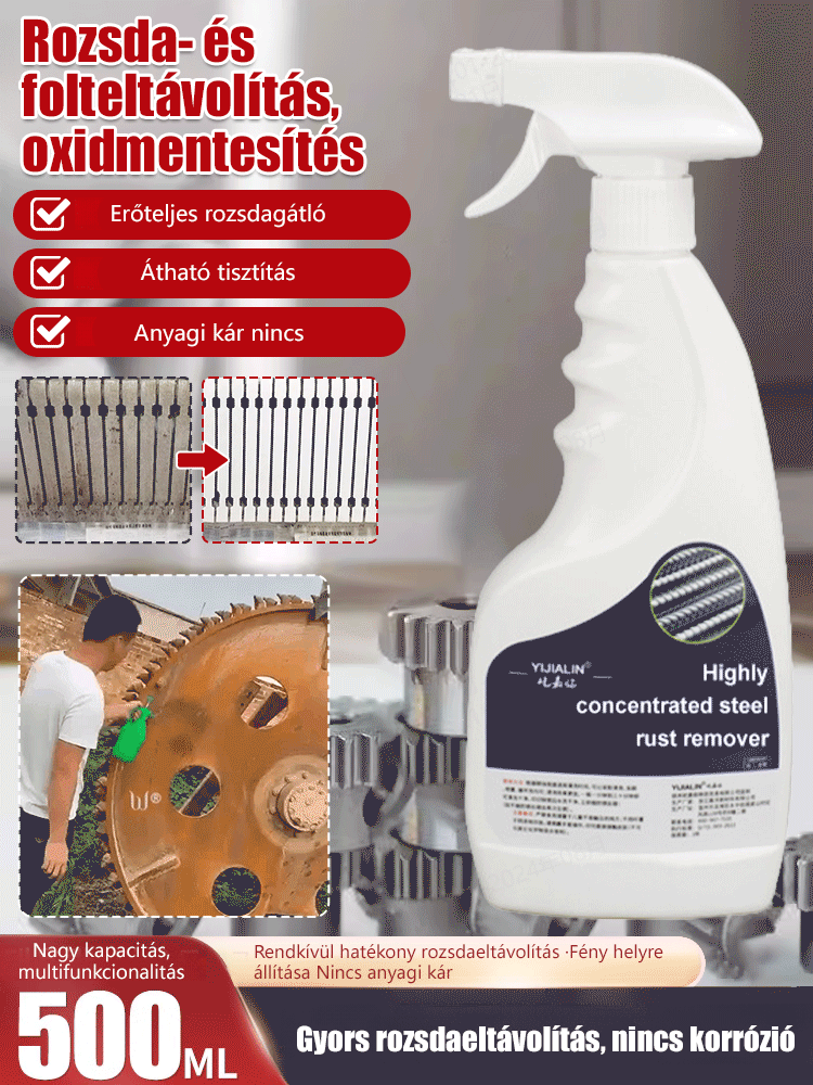 Vége a rozsdának! ✨ 5 perc alatt tiszta fémfelület. Szabaduljon meg a korróziótól a Nanotechnológiás Spray-vel! Nemcsak tisztít, de tartós védőréteget is képez az újabb rozsda ellen.