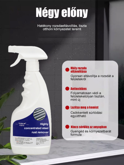 Vége a rozsdának! ✨ 5 perc alatt tiszta fémfelület. Szabaduljon meg a korróziótól a Nanotechnológiás Spray-vel! Nemcsak tisztít, de tartós védőréteget is képez az újabb rozsda ellen.