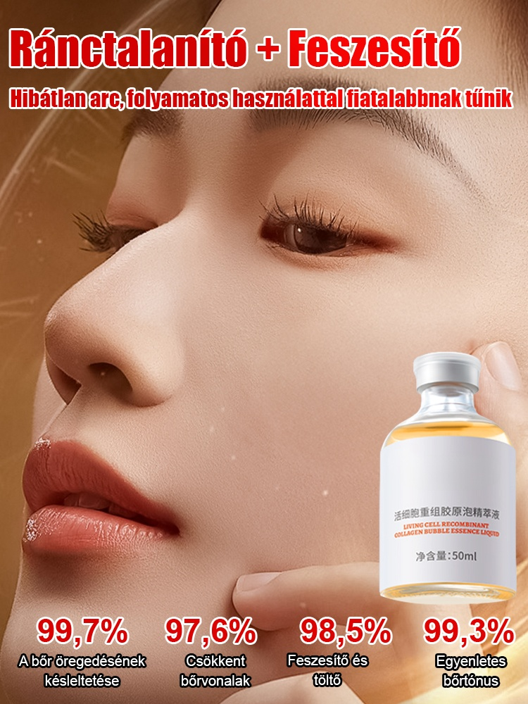 Ne pazarolj pénzt víz alapú krémekre, amik a felszínen maradnak! 🛑 Ismerd meg a 3. generációs aktív kollagén esszenciát. A hagyományos bőrápolással ellentétben a mi formulánk 0% vizet tartalmaz – 100%-ban nagy koncentrációjú, kis molekulájú kollagén, ame