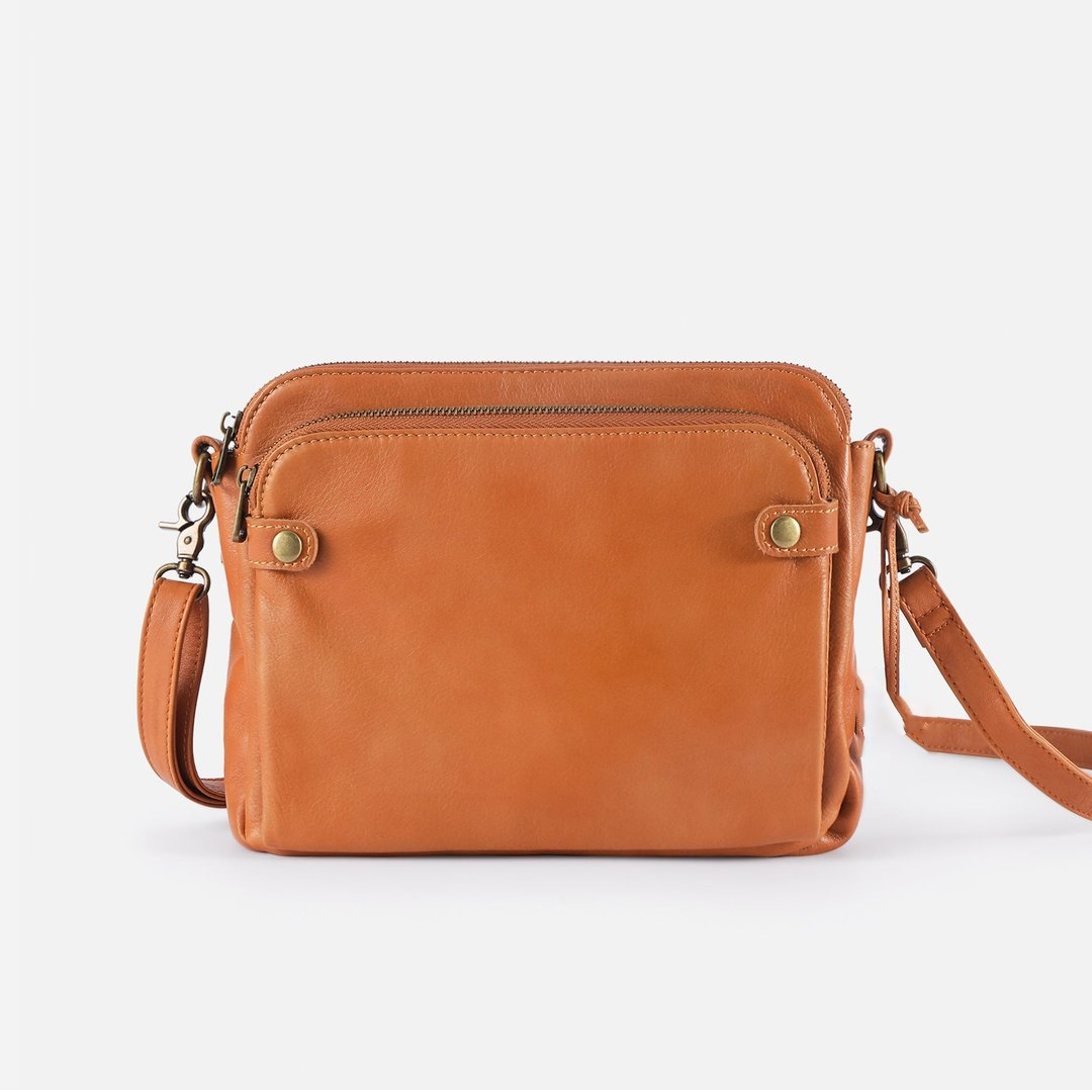 Háromszoros bőr crossbody táska