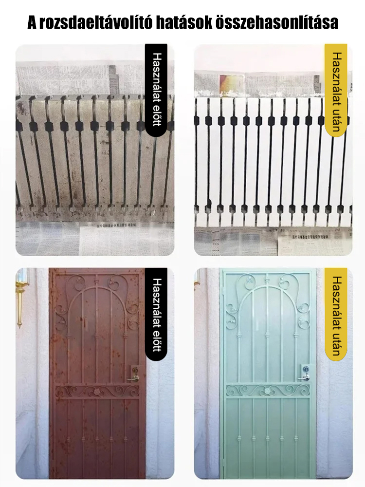 Vége a rozsdának! ✨ 5 perc alatt tiszta fémfelület. Szabaduljon meg a korróziótól a Nanotechnológiás Spray-vel! Nemcsak tisztít, de tartós védőréteget is képez az újabb rozsda ellen.