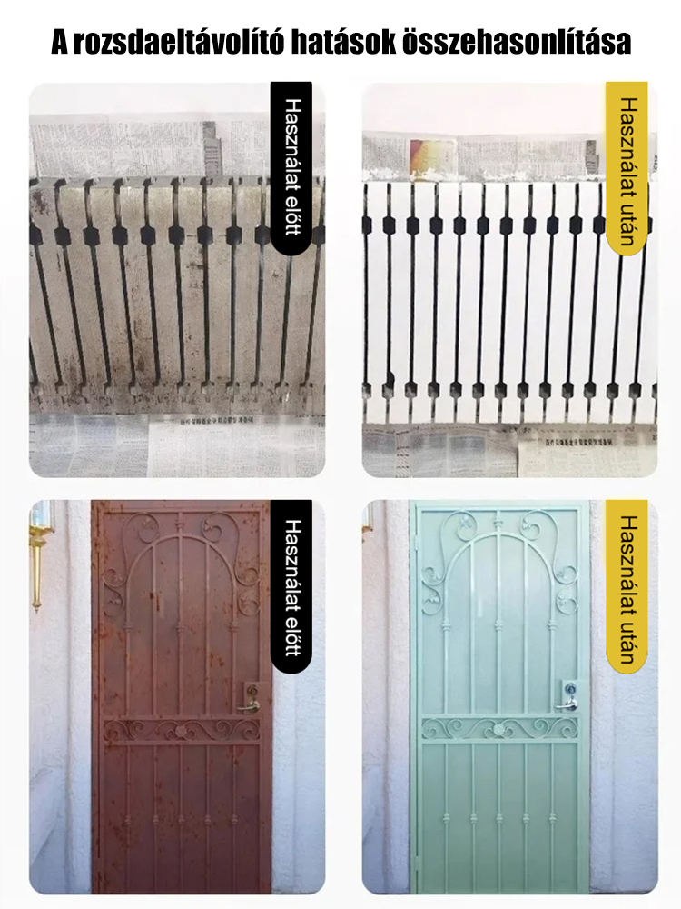 Vége a rozsdának! ✨ 5 perc alatt tiszta fémfelület. Szabaduljon meg a korróziótól a Nanotechnológiás Spray-vel! Nemcsak tisztít, de tartós védőréteget is képez az újabb rozsda ellen.