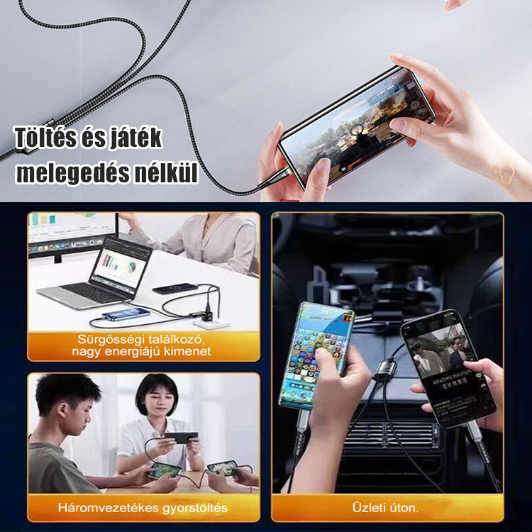 Három az egyben adatkábel