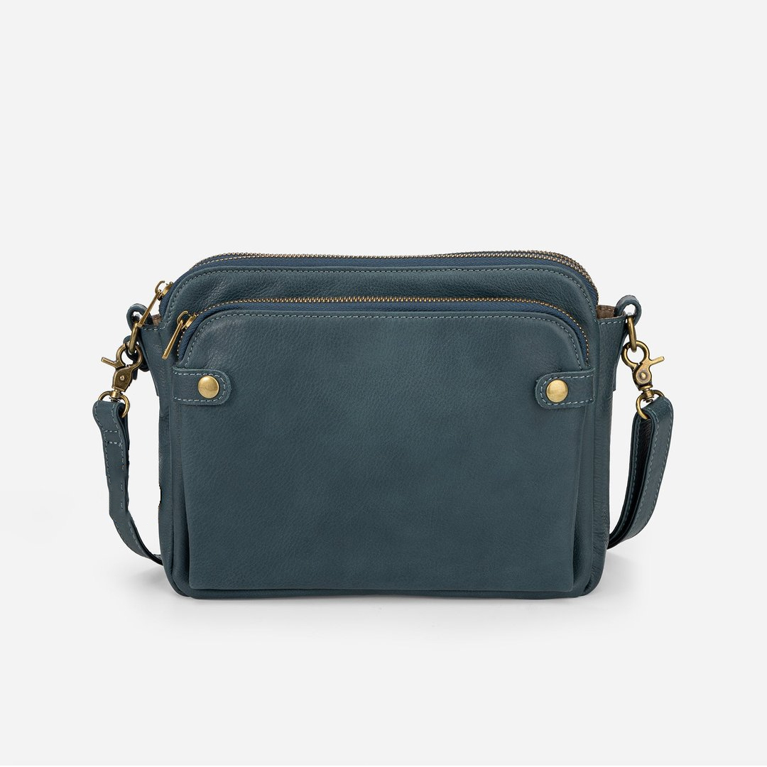 Háromszoros bőr crossbody táska