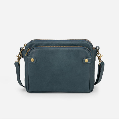 Háromszoros bőr crossbody táska