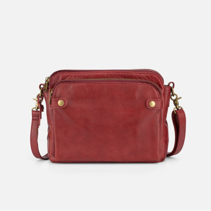 Háromszoros bőr crossbody táska