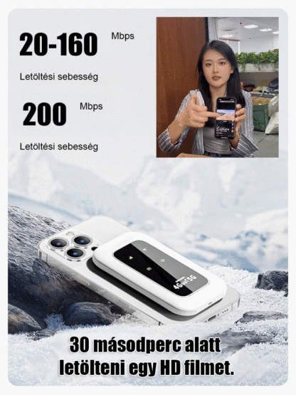Felejtse el a drága internet-számlákat! 🚀 【Bekapcsolásra kész, élethosszig ingyenes】Teljes hálózati hordozható wifi