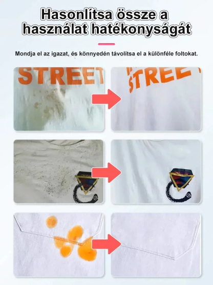 Felejtse el a végtelen dörzsölést és a drága új ruhákat!  Bemutatjuk a professzionális aktív oxigénes tisztítószert, amely még a 10 éves olajfoltokat is képes feloldani.