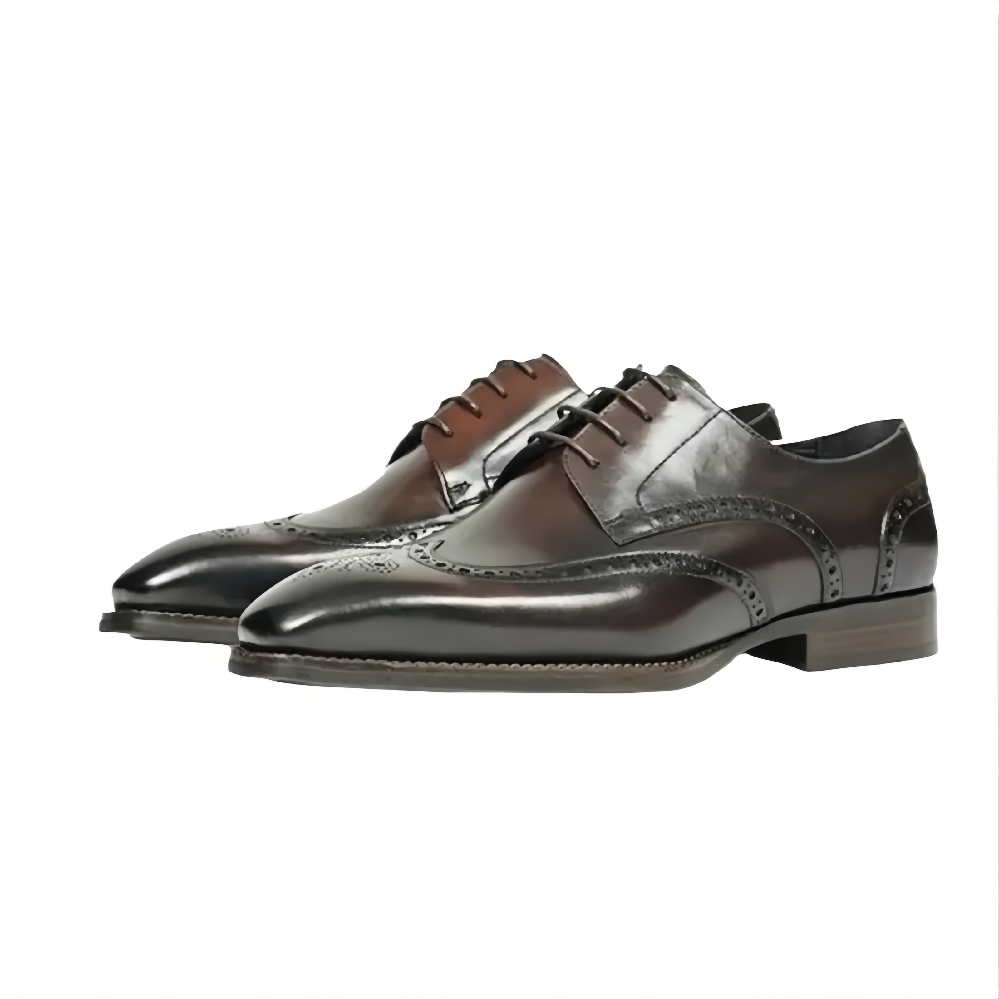CW186 Cowhide Square-Toe Derby Shoes For Men