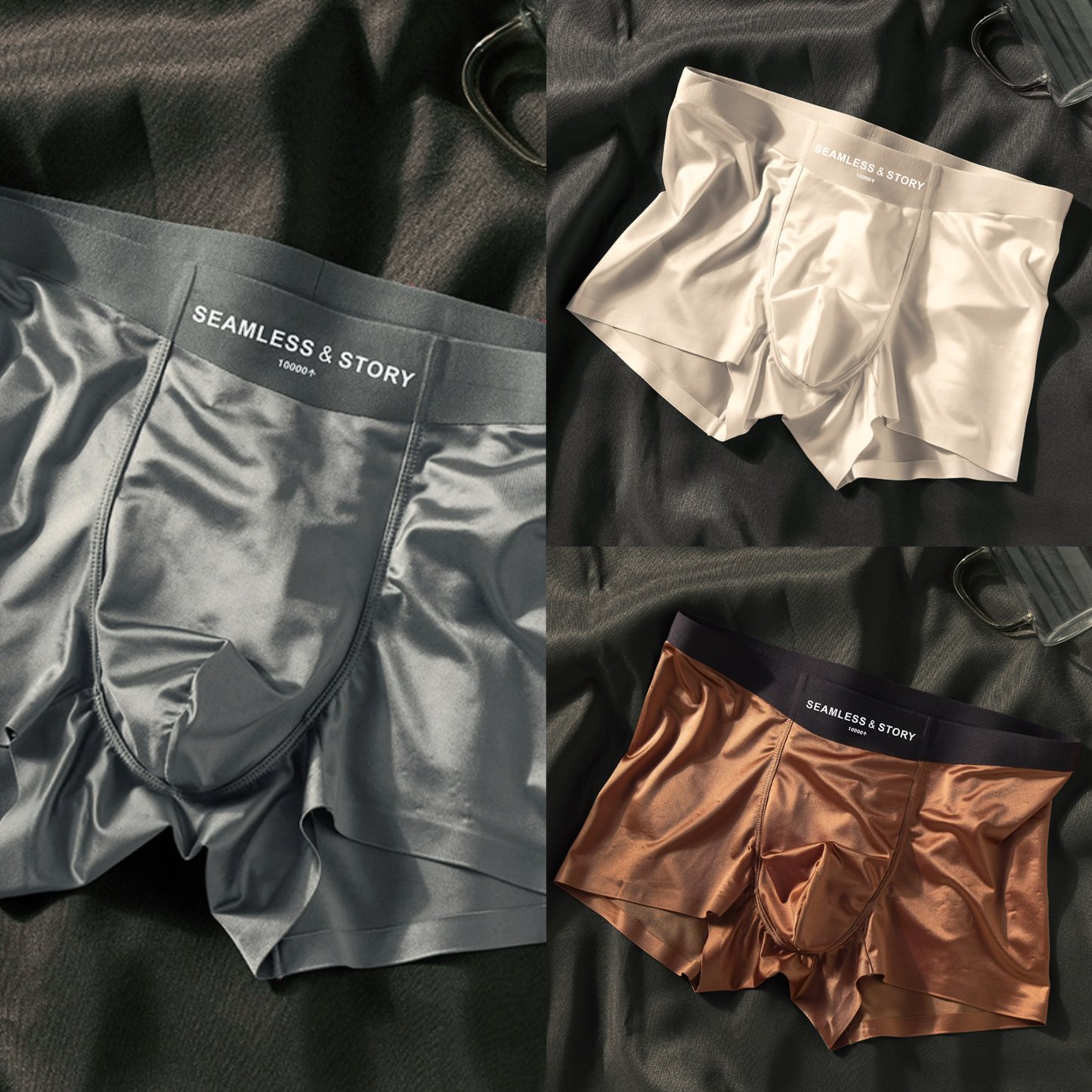 2025 LUXURY ICE SILK MEN'S BOXERS | ANTIBACTERIAL SILK LINING