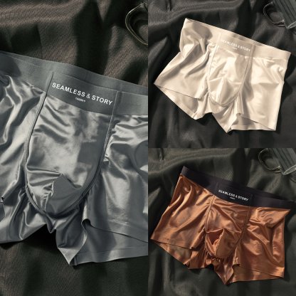 2025 LUXURY ICE SILK MEN'S BOXERS | ANTIBACTERIAL SILK LINING