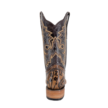 Men Bulldog Hand Tooled - Royal Flush Rustic