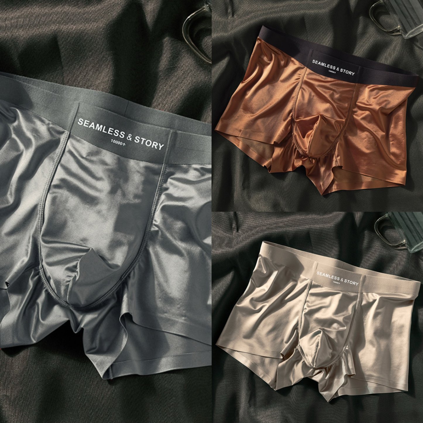 2025 LUXURY ICE SILK MEN'S BOXERS | ANTIBACTERIAL SILK LINING