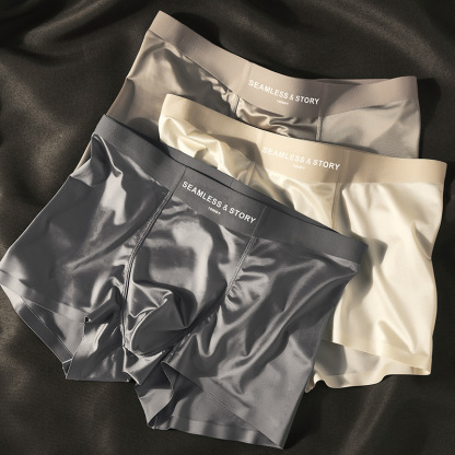 2025 LUXURY ICE SILK MEN'S BOXERS | ANTIBACTERIAL SILK LINING