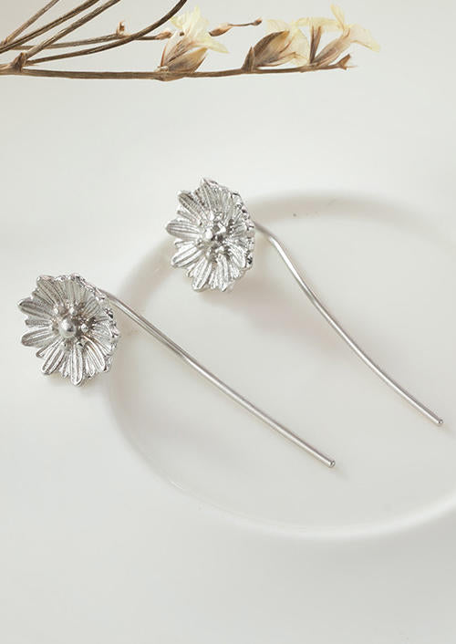 Creative Long String Sunflower Alloy Earrings