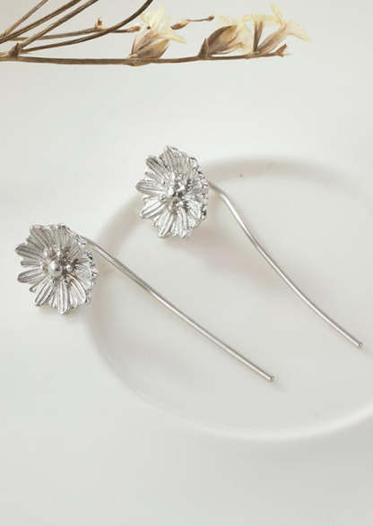 Creative Long String Sunflower Alloy Earrings