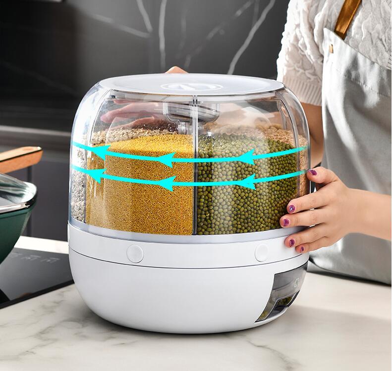 🎁Rotary Large Capacity Grain Storage Container