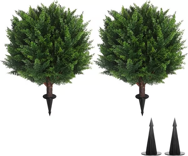 Artificial Cedar Topiary Ball Tree