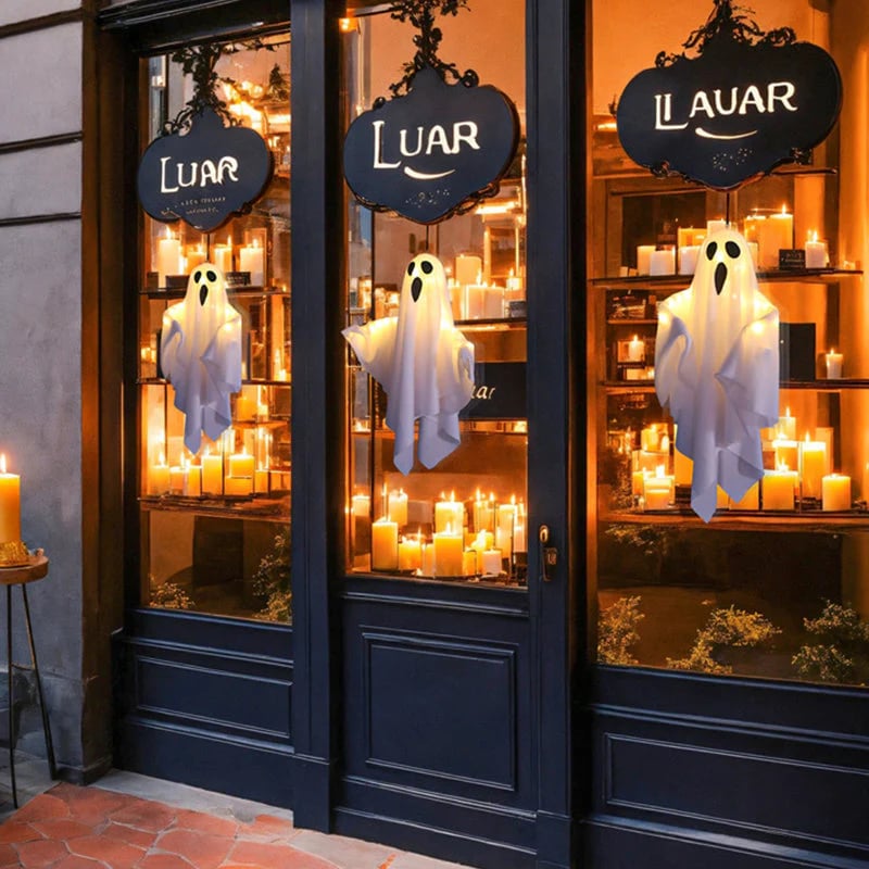 🎃Glowing Ghost Chandelier for Halloween Party Decor