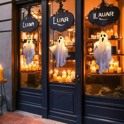 🎃Glowing Ghost Chandelier for Halloween Party Decor