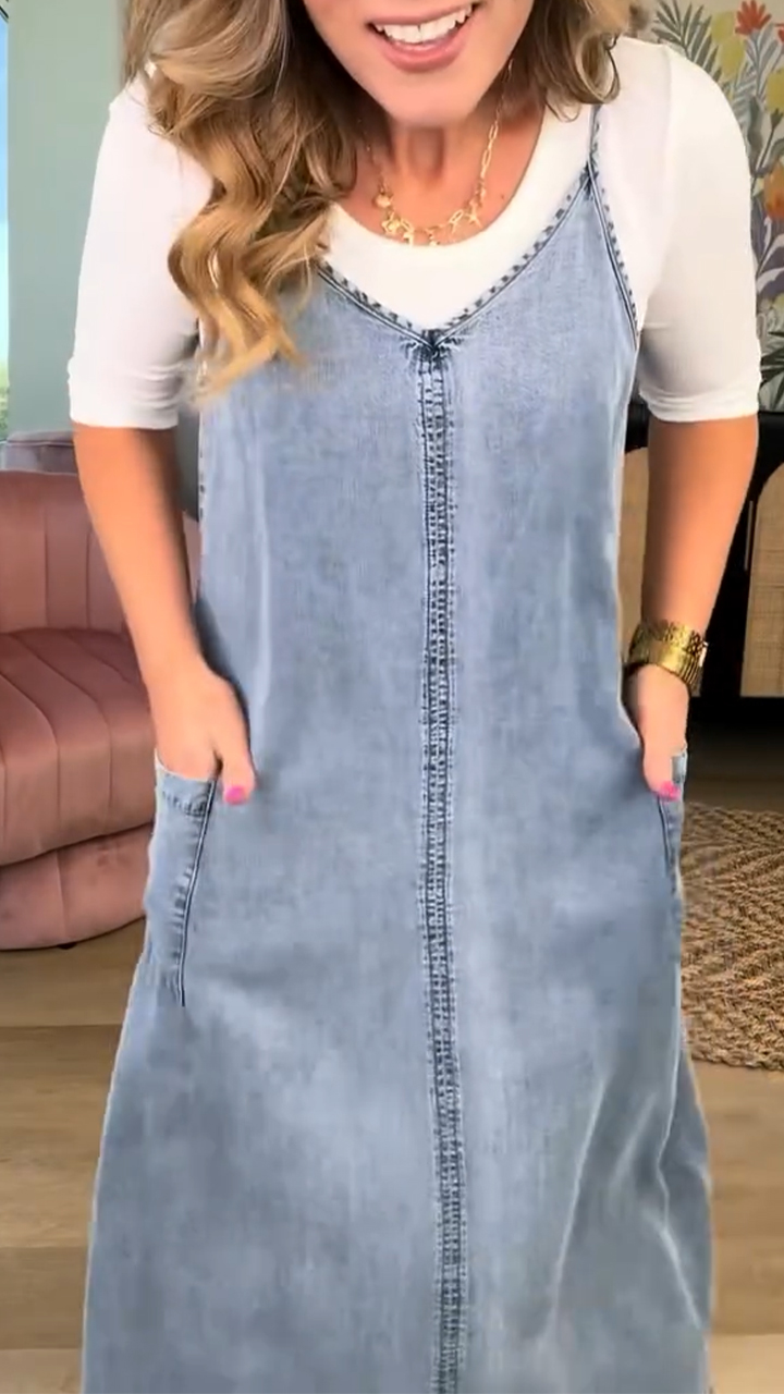 Ladies' Tank Top Washable Loose Casual Dress