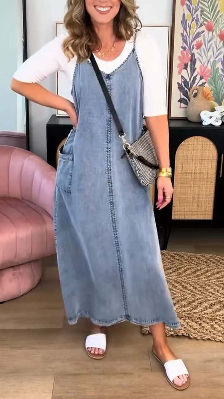 Ladies' Tank Top Washable Loose Casual Dress