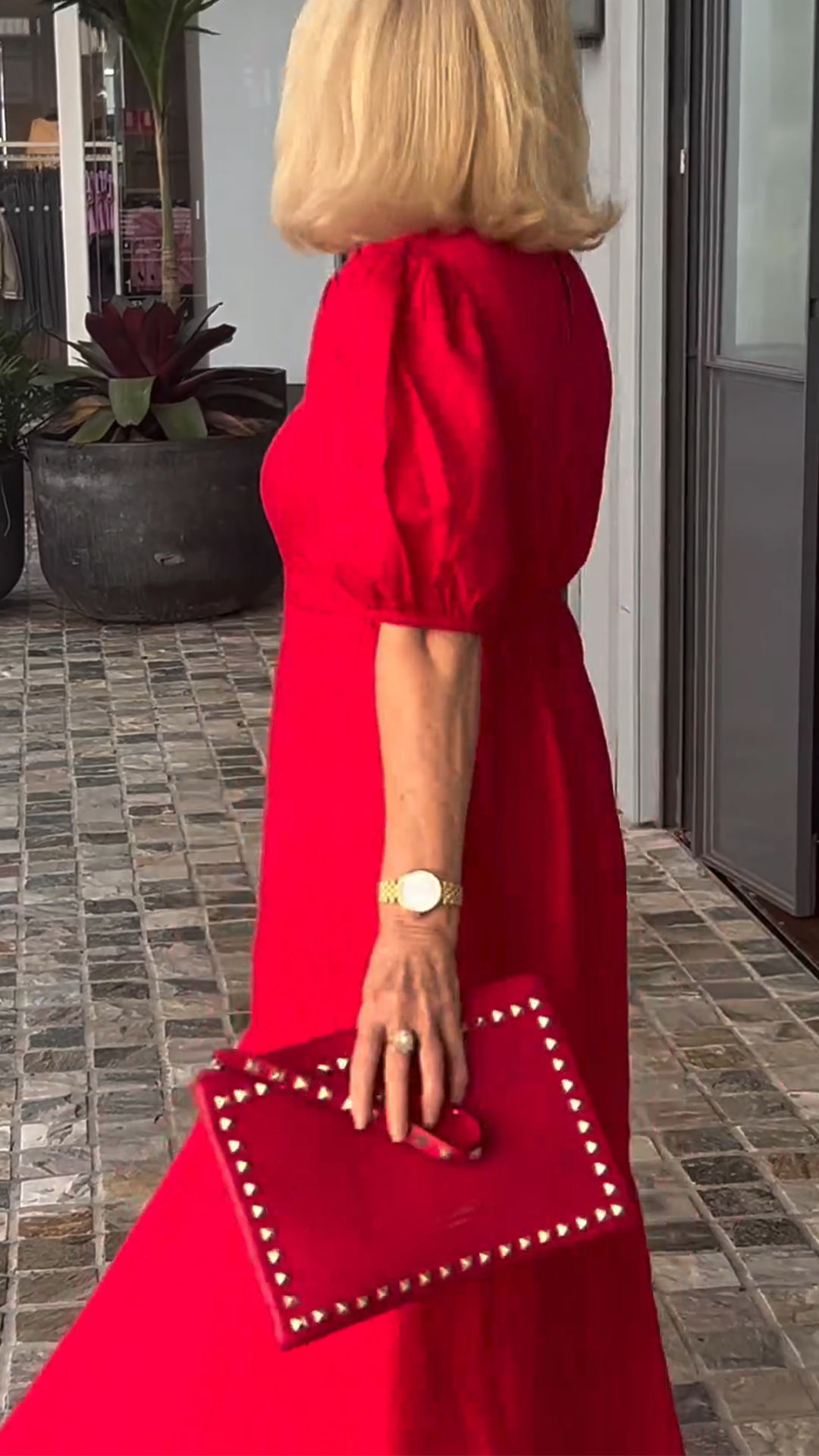 Ladies Round Neck Lantern Sleeve Loose Casual Dress