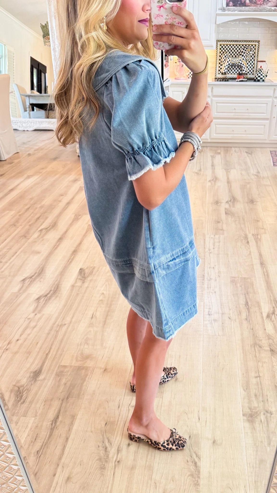 Ladies' Lapel Splicing Washing and Leisure Dress