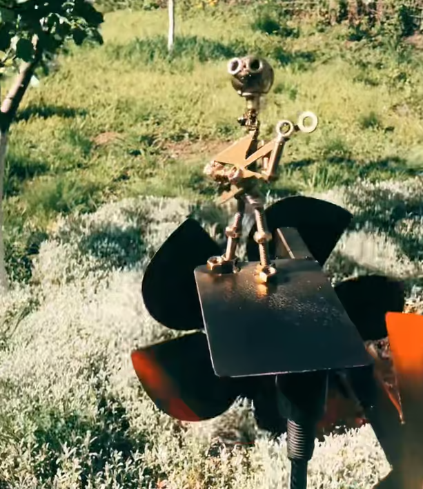 🔥Last Day 57% OFF🥁Handmade Metal Rock Band Windmill🎁(Includes a 70cm bracket)