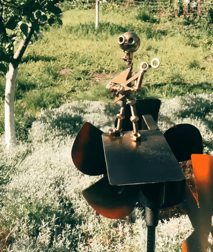 🔥Last Day 57% OFF🥁Handmade Metal Rock Band Windmill🎁(Includes a 70cm bracket)