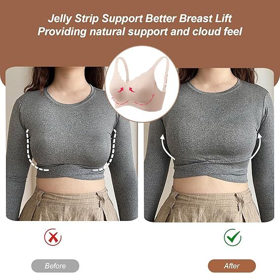 Seamless Scalloped Push-Up Bra