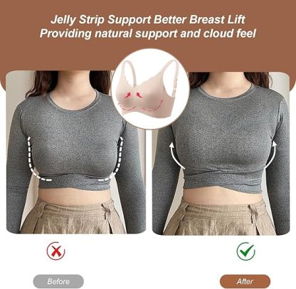 Seamless Scalloped Push-Up Bra