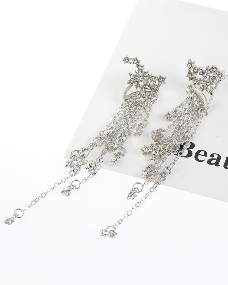 Shining Star Tassel Earrings