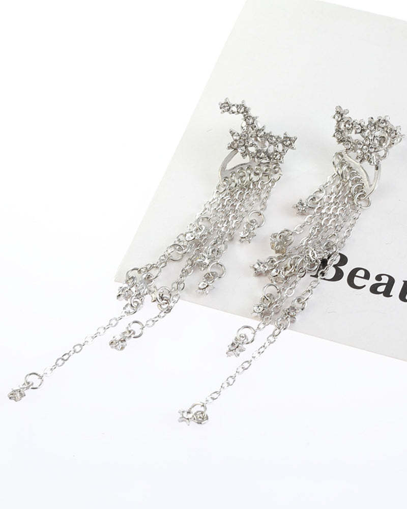Shining Star Tassel Earrings