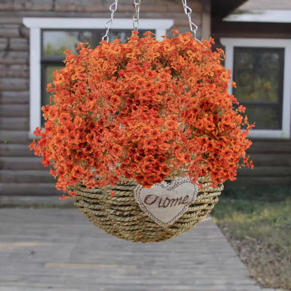 🔥🎃Halloween Discount🎃Realistic Fall Fake Flowers 12/24pcs UV Resistant