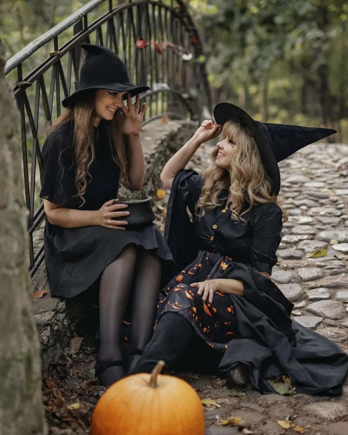 🔥👻Women Gothic Knitting Black Wizard Hat