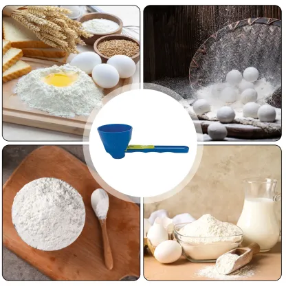 Measuring Spoon with Funnel Scoop