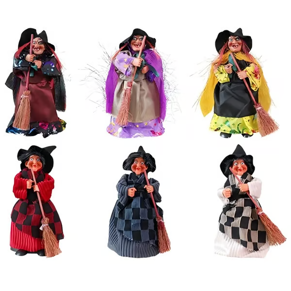 🔥Halloween Witch Doll Statue Decor Desktop🧙🧹