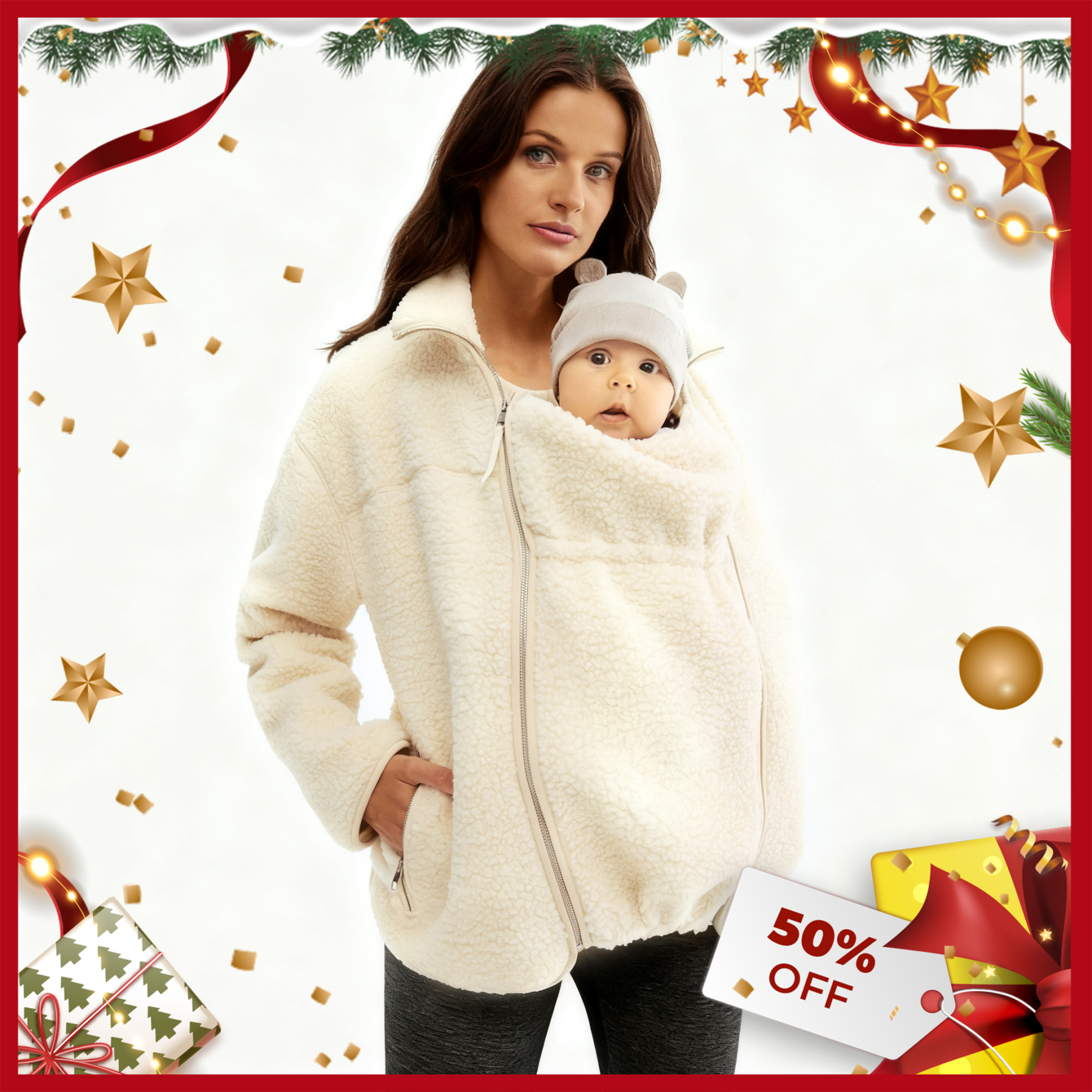 MAMA Before & After Babywearing Fleece Jacket & Vest (Buy 2 Free Shipp