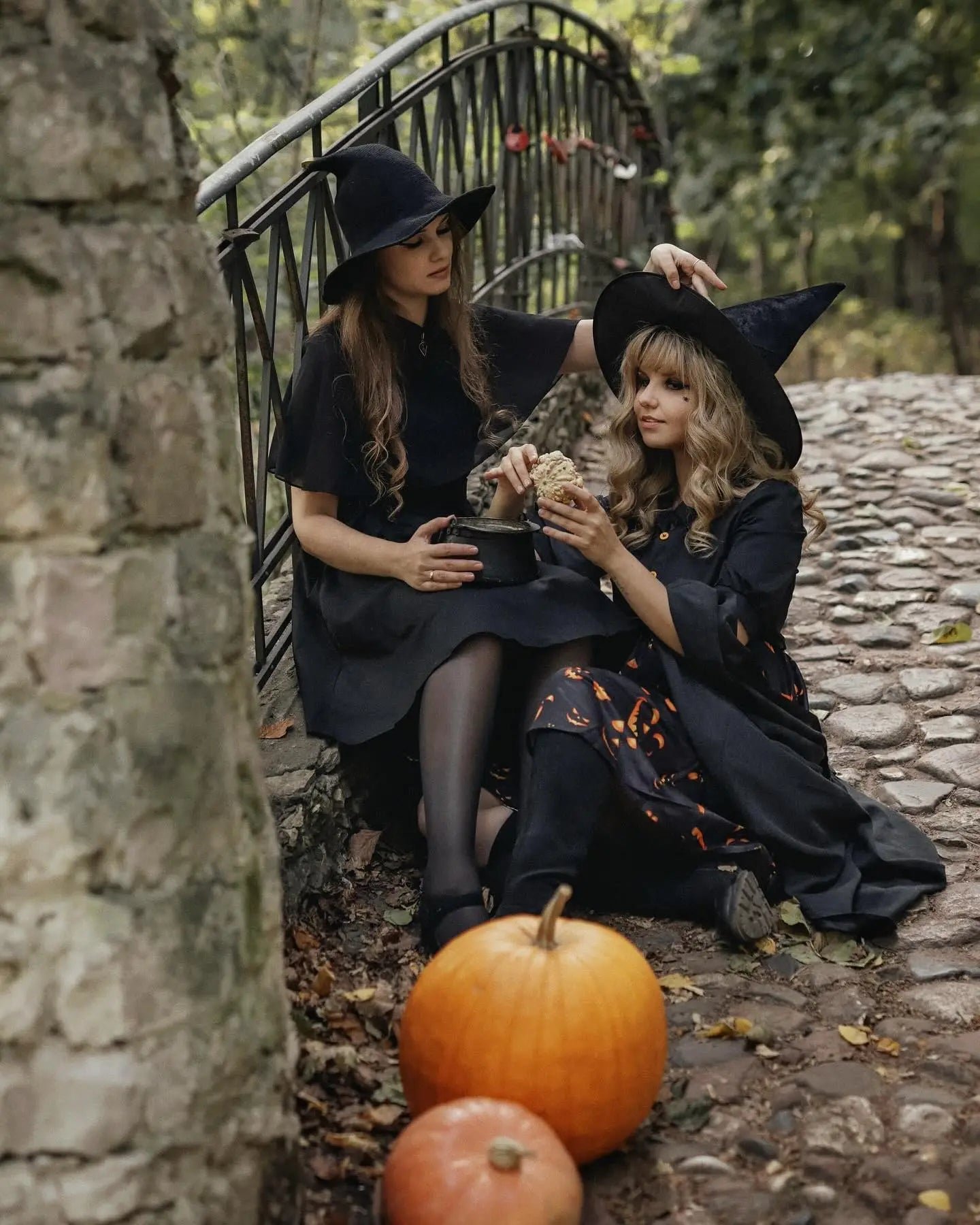 🔥👻Women Gothic Knitting Black Wizard Hat