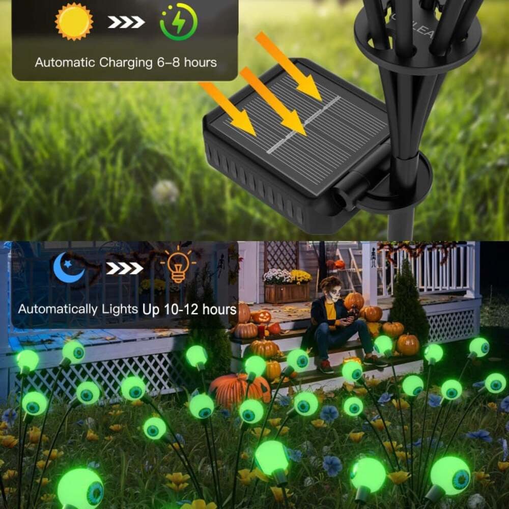 Halloween Outdoor Solar Eyeball Lights
