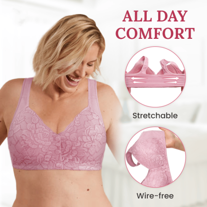 ⭐️Wireless Lace Front Closure Bra