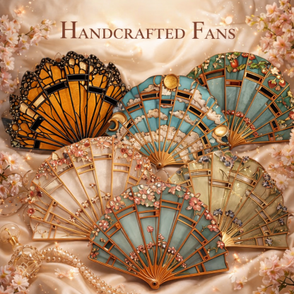 ✨Handmade Artisanal Fan - Perfect Gift Pick🎁