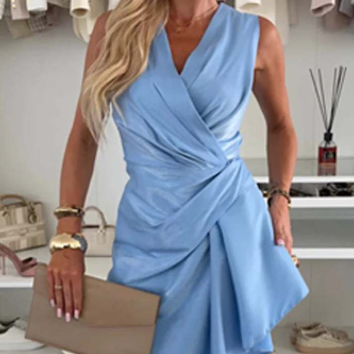 Frame
 Ruched V-Neck Midi-Dress main image 0