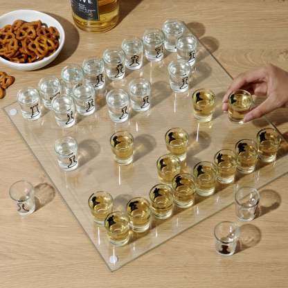 Shot glass chess game