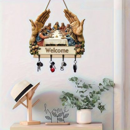 🙏 Jesus and Disciples Wall Art Keychain